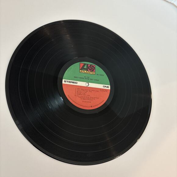 AC/DC Dirty Deeds Done Dirt Cheap 1976 Atlantic Records SD 16033 Vinyl LP - Picture 5 of 10